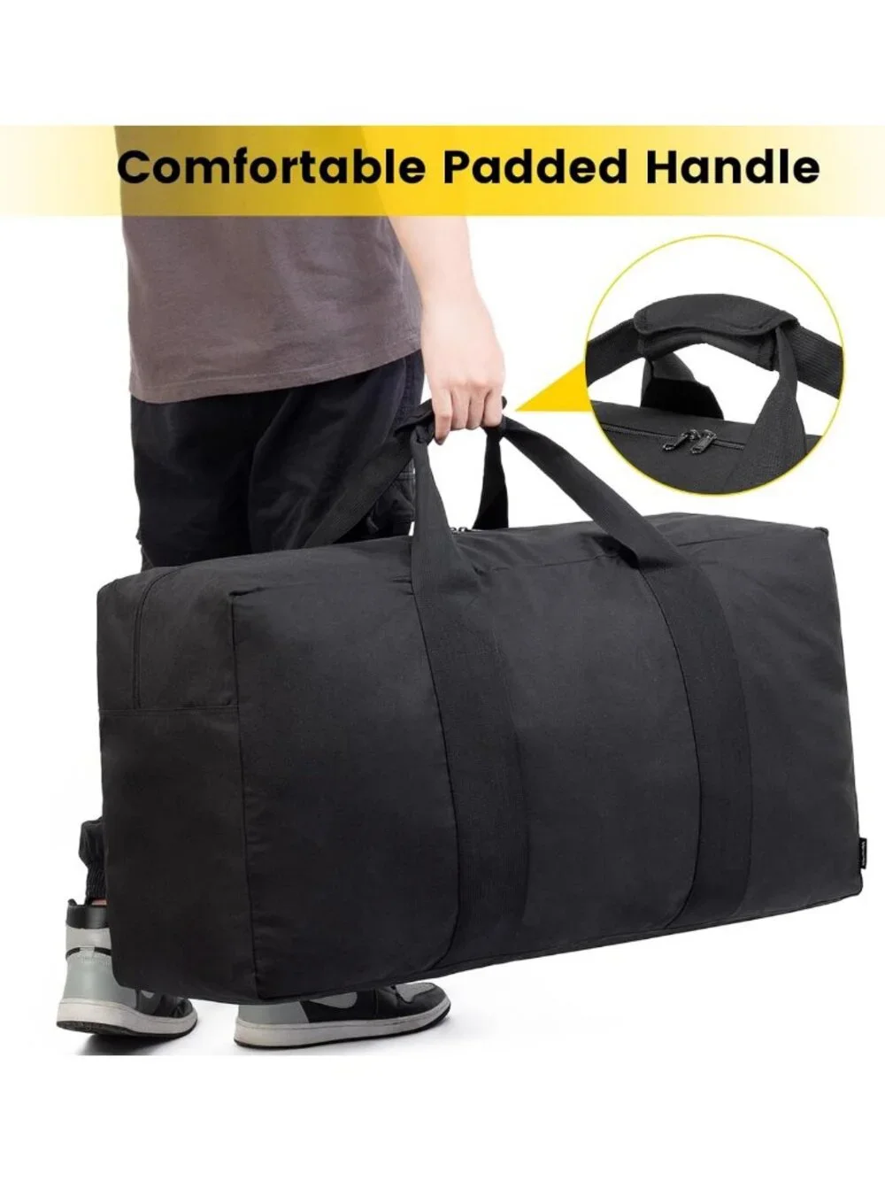 Extra Large 100L Duffle Bag for Travel & Camping - Foldable, Tear-Resistant